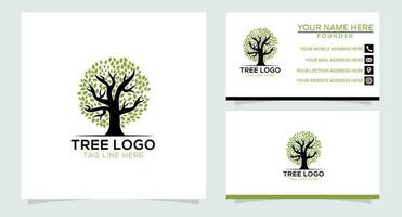 Tree with soil farming agriculture logo design inspiration vector