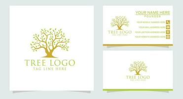 Tree with soil farming agriculture logo design inspiration vector