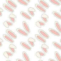 ears hare rabbit easter eggs hunting holiday. Vector illustration