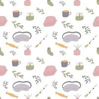 cozy elements warm safe light pattern vector