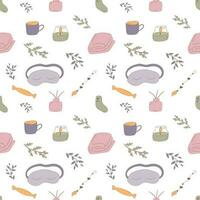 cozy elements warm safe light pattern vector