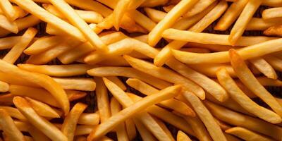 The French fries background with . photo