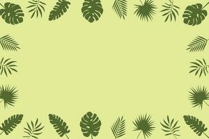 Minimal abstract leaves. Vector drawing of tropical leaves on a white background. Trendy botanical elements for your design. Vector