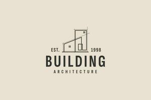 building architect logo vector icon illustration