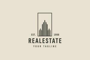 real estate logo vector icon illustration