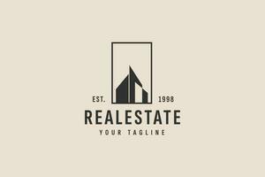 real estate logo vector icon illustration