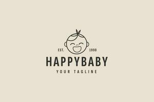 baby shop logo vector icon illustration