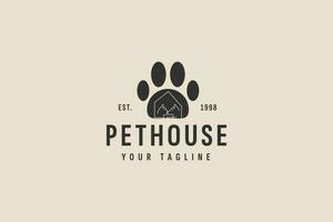 pet house logo vector icon illustration