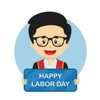 Labor day Background with Judge vector