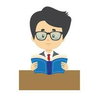 Businessman Read a Book vector