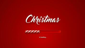 Christmas loading, candy cane Xmas load background vector