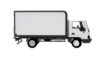 Foto Weiß LKW auf transparent Hintergrund png