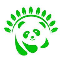 panda icon illustration vector