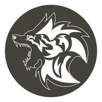 wolf icon illustration vector