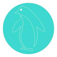 penguin icon illustration vector