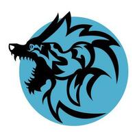 wolf icon illustration vector