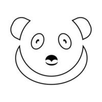 panda icon illustration vector