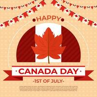 Canadá día celebracion ilustración vector