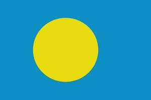 Flag of Palau. Palau flag vector
