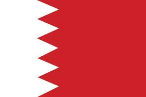 bandera de bahrein vector