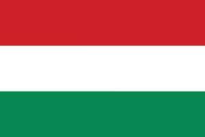 Flag of Hungary. Hungarian flag vector