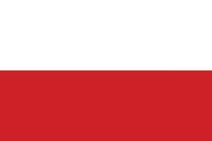 Flag of Poland. Poland flag vector