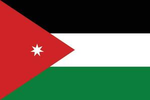 Jordán bandera. bandera de Jordán vector