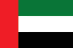 bandera de emiratos árabes unidos vector
