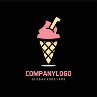 ice cream logo vector icon