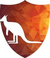 Kangaroo logo. kangaroo template vector design