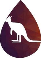 Kangaroo logo. kangaroo template vector design