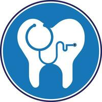 Dental stethoscope logo, Dental Clinic Logo Tooth abstract design vector