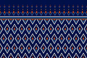 Ethnic Aztec pattern art. Geometric seamless pattern in tribal, folk embroidery, and Mexican style. vector