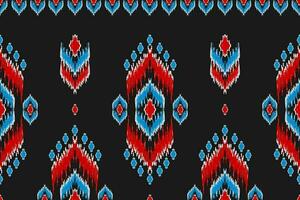 Abstract ethnic pattern art. Ikat seamless pattern traditional. American, Mexican style. vector