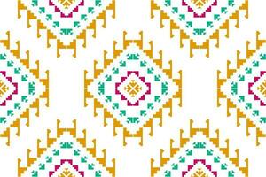 patrón geométrico étnico sin fisuras tradicional. estampado de adornos étnicos aztecas. estilo de patrón tribal. vector