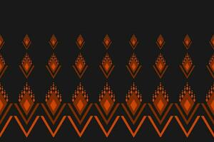estilo azteca étnico abstracto. patrón geométrico étnico sin costuras en tribal. impresión de adorno de borde. vector