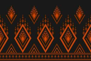 Abstract ethnic Aztec style. Ethnic geometric seamless pattern in tribal. Border ornament print. vector