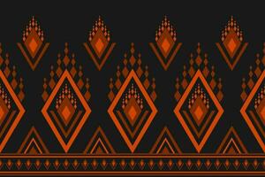 Abstract ethnic Aztec style. Ethnic geometric seamless pattern in tribal. Border ornament print. vector