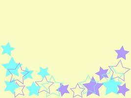 yellow background with stars vector