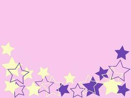 purple background star frame vector