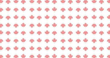 seamless pattern red Canada maple leaf background. vector