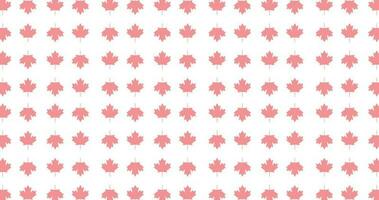 seamless pattern red Canada maple leaf background. vector