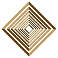Abstract gold square background vector