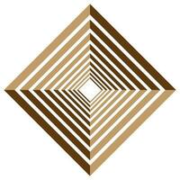 Abstract gold square background vector