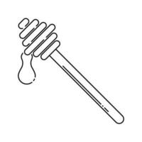 Honey dipper icon vector