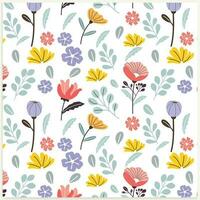 Cute floral pattern in the small flowers. Seamless vector texture. Elegant template for fashion prints. White background.