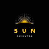 Sun Icon Logo Design Template vector