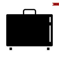 suitcase bag glyph icon vector