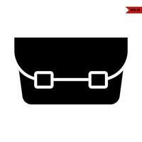 handbag glyph icon vector