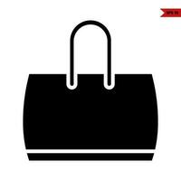 handbag women fashion glyph vector